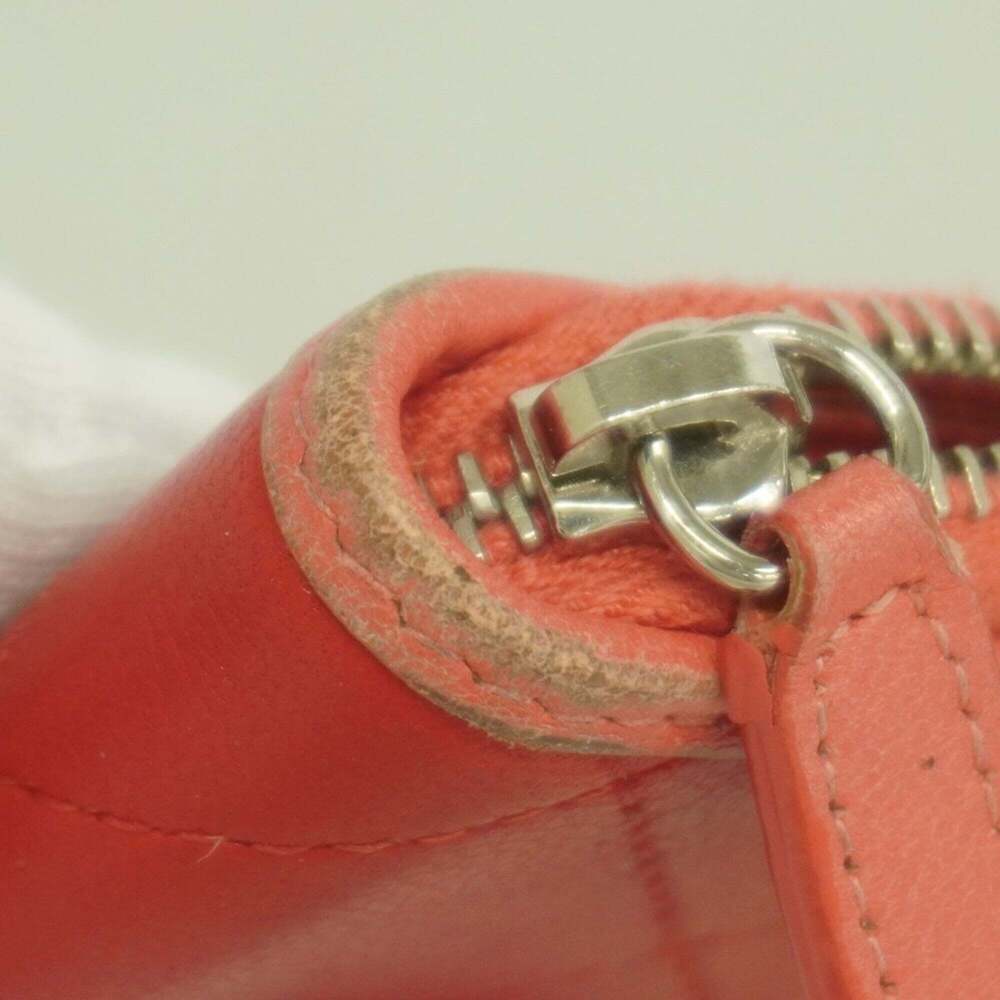 CHANEL Authentic Red Lambskin Leather Wallet - Picture 5 of 10